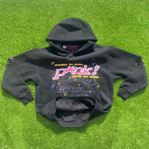 Young Thug Sp5der Black Pink Hoodie - Picture 3 of 11